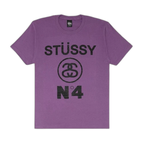 Stussy No.4 Croc Tee 'Purple/Black'