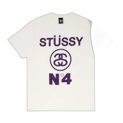Stussy No.4 Croc Tee 'White/Purple'