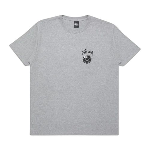 Stussy 8 Soccer Ball Tee 'Grey Heather'