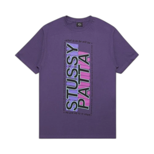 Stussy x Patta What it is to be will be Tee 'Purple'