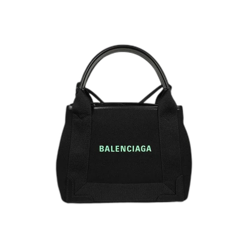 Balenciaga Cabas XS Handbag 'Black/Fluorescent Green'