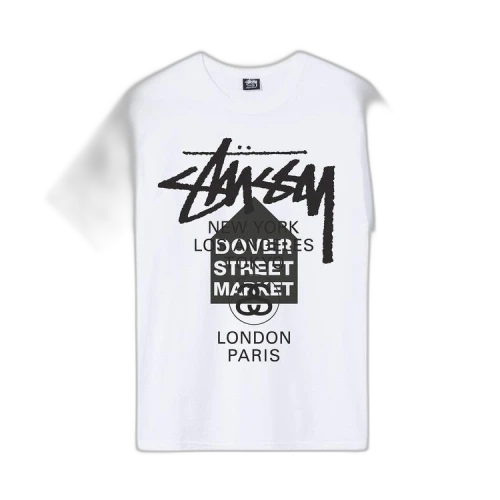 Stussy x Dover Street Market World Tour Tee 'White'