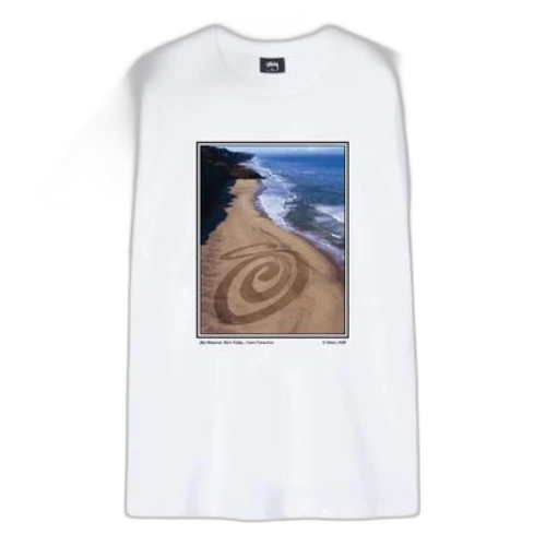 Stussy Land Art Tee Short Sleeve Unisex White
