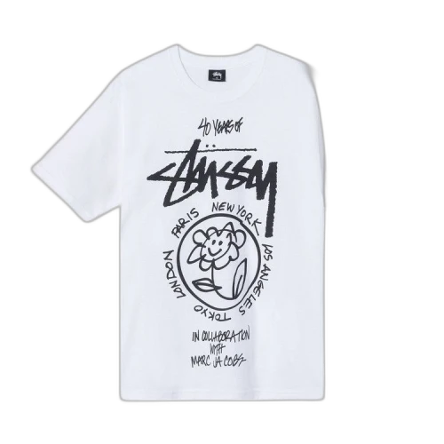 Stussy x Marc Jacobs World Tour Collection T-Shirt 'White'