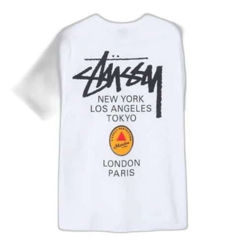Stussy Martine Rose WORLD TOUR Printing T-shirt White