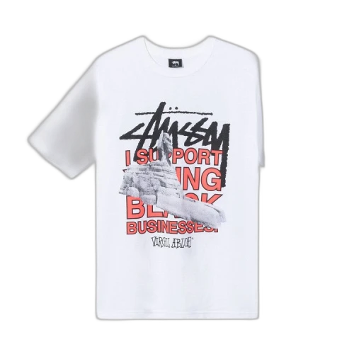Stussy x Virgil Abloh World Tour Collection T-Shirt 'White'
