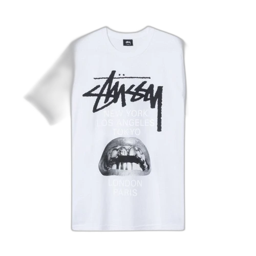 Stussy x Rick Owens World Tour Collection T-Shirt 'White'