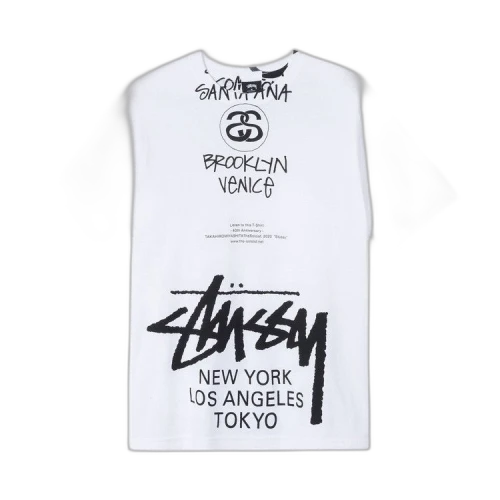 Stussy x Takahiro Miyashita The Soloist World Tour Collection T-Shirt 'White'