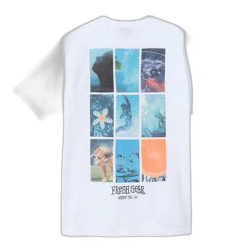 Stussy FALL 20 Campaign Tee Printing Ocean Short Sleeve Unisex White
