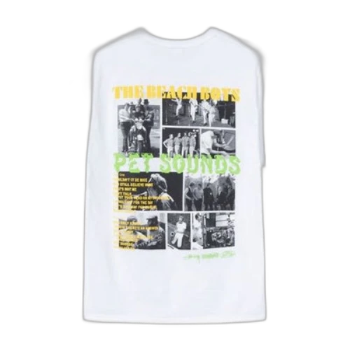 Stussy The Beach Boys Band Photo Short Sleeve Unisex White