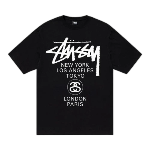 Stussy World Tour Tee Black (FW22)