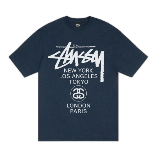 Stussy World Tour Tee 'Navy'