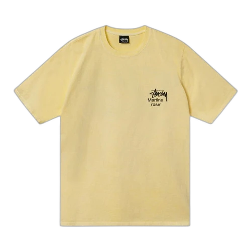 Stussy x Martine Rose Collage Pigment Dyed Tee 'Lemon'