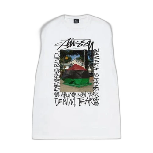 Stussy x Denim Tears Farmers Blvd Tee 'White'