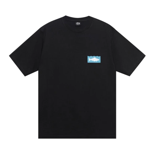 Stussy Heal The Bay Ocean Pigment Dyed Tee Black