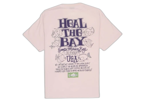 Stussy Heal The Bay Ocean Pigment Dyed Tee Blush