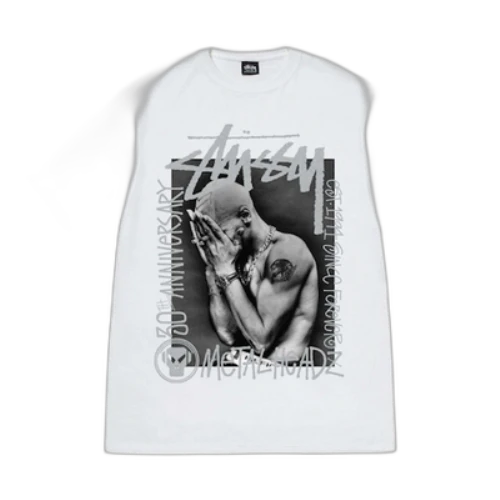 Stussy x Metalheadz logo SS24 T-Shirt 'White'