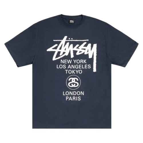 Stussy World Tour Tee 'Navy'