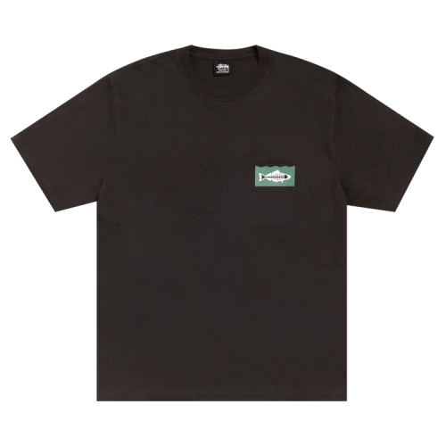 Stussy Heal The Bay 40 Tee Pigment Dyed 'Faded Black'