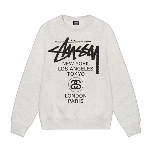 Stussy World Tour Crew 'Ash Heather'
