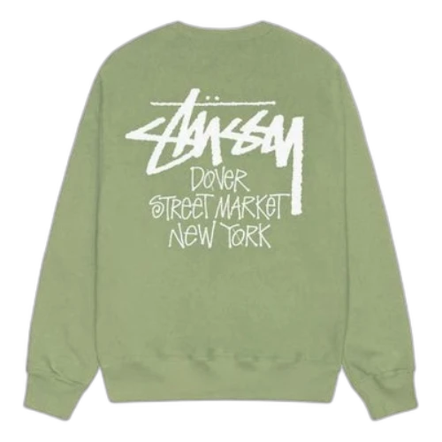 Stussy x Dover Street Market DSM New York Crew 'Moss'