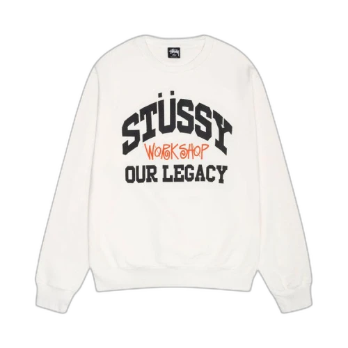 Stussy x Our Legacy x Our Legacy Work Shop Collegiate Pigment Dyed Crew 'Natural'