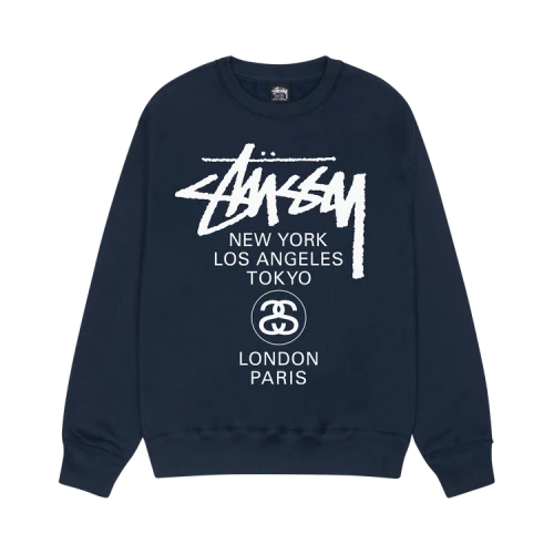 Stussy World Tour Crew 'Navy'