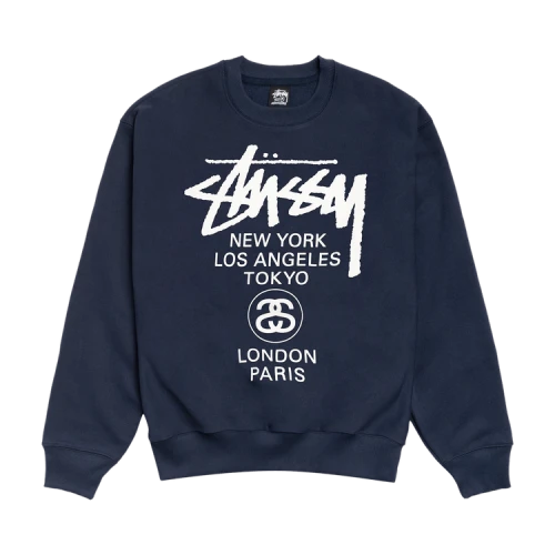 Stussy World Tour Crew 'Navy'