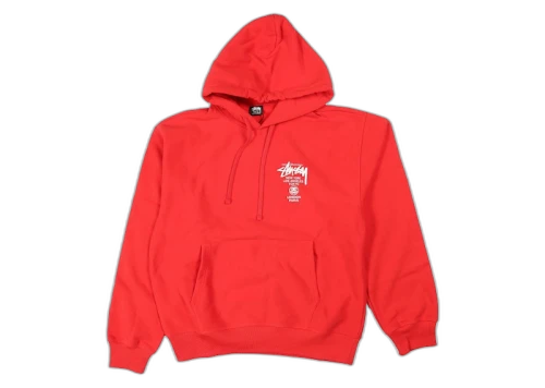 Stussy World Tour Hoodie Red