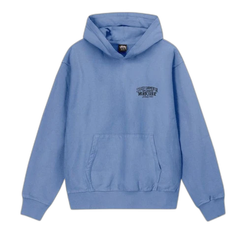 Stussy x Our Legacy Work Shop Surfman Pigment Dyed Hoodie 'Blue'