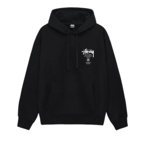 Stussy World Tour Hoodie 'Black'