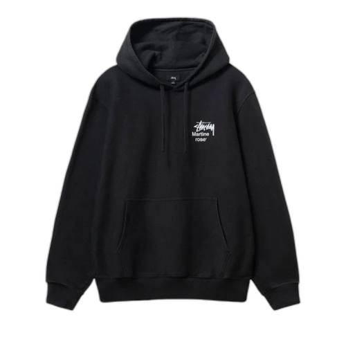 Stussy x Martine Rose Collage Pigment Dyed Hoodie 'Black'