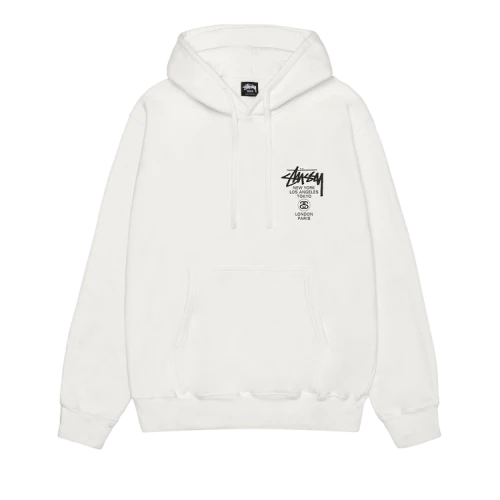 Stussy World Tour Hoodie 'Natural'