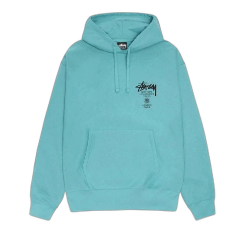 Stussy World Tour Hoodie 'Ocean'