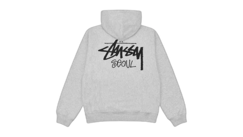 Stussy Stock Seoul Exclusive Hoodie Ash Heather