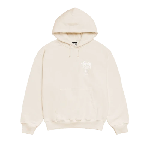 Stussy World Tour Hoodie Pigment Dyed 'Natural'
