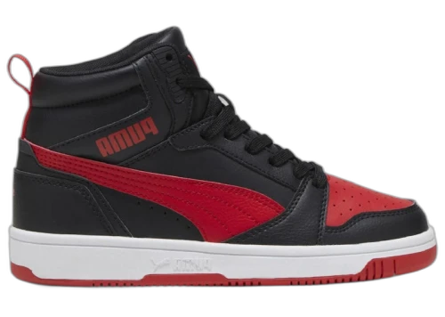 Puma Rebound V6 Mid Black Red (GS)