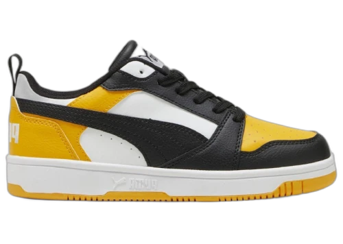 Puma Rebound V6 Low Black White Yellow (GS)