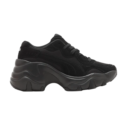 PUMA Pulsar Wedge Suede & Mesh 'Black' (Women's)