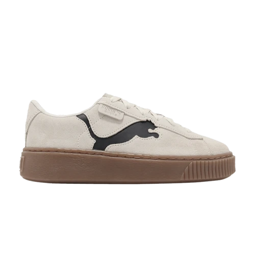 PUMA Suede Platform Shoes 'Beige Brown' (Women's)