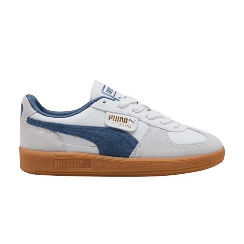Puma Palermo Leather Big Kid 'White Dark Indigo'