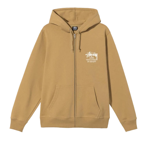 Stussy Stock DSM Singapore Zip Hoodie 'Khaki'