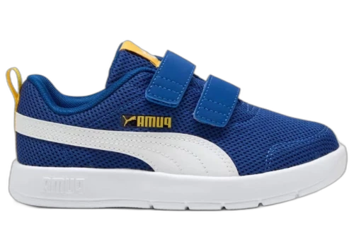 Puma Courtflex V3 Mesh Royal White Yellow (PS)