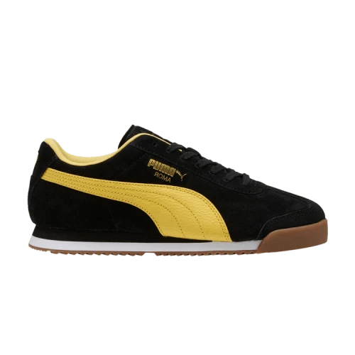 PUMA Roma Suede 'Black Sunny Yellow'