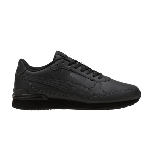 Puma ST Runner v4 Leather Black Shadow Grey