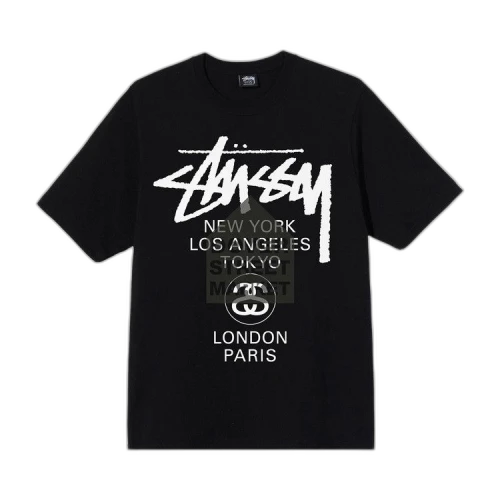 Stussy x Dover Street Market World Tour Tee 'Black'