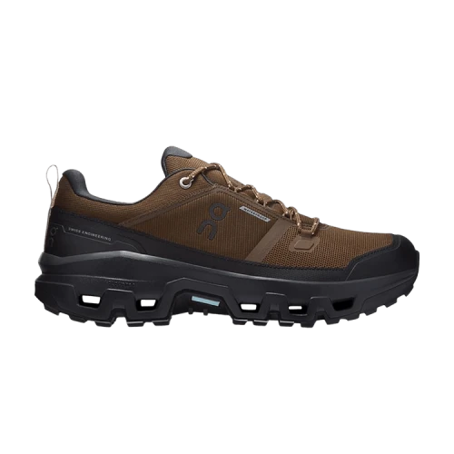 On Running Cloudrock Low Waterproof Earth Black