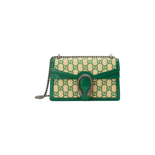 Gucci Dionysus Small Gg Shoulder Bag 'Natural/Emerald'