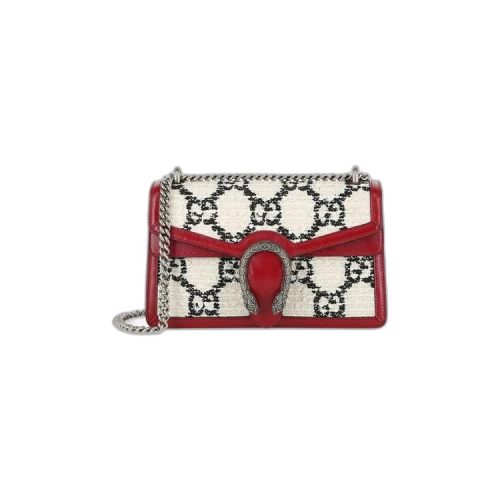 Gucci Dionysus Gg Tweed Shoulder Bag 'Red'