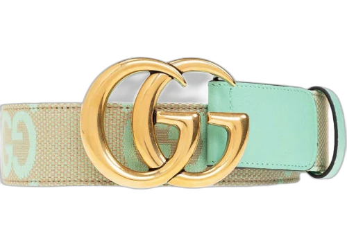 Gucci GG Marmont Jumbo GG Belt Belt Mint Green